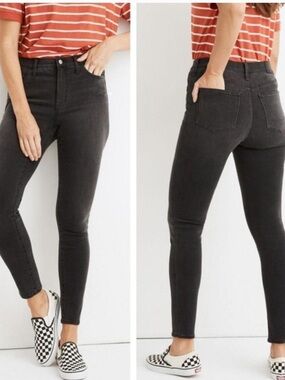 Madewell Roadtripper Black Skinny Jean size 26